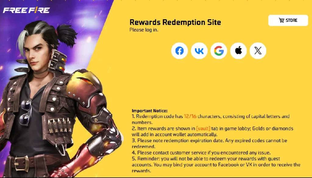 Garena-Free-Fire- Max-code